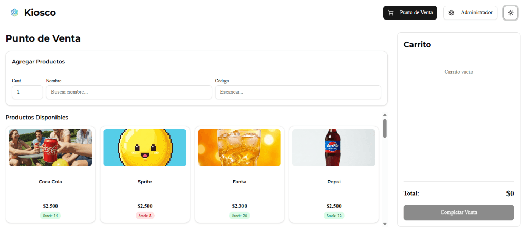 Sistema de Kiosco